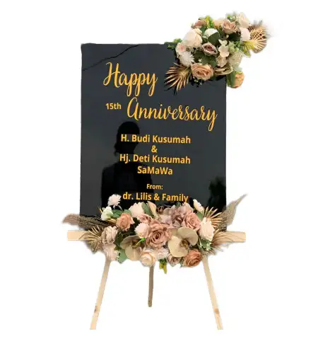 Papan Bunga Akrilik Ballroom Wedding Bekasi